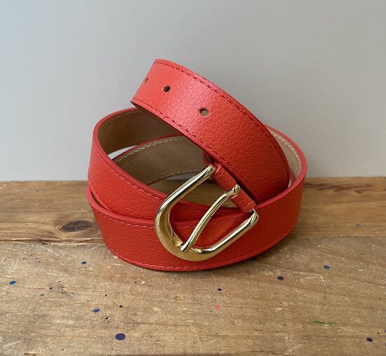 Ādas josta, Sarkana, ražots Itālijā